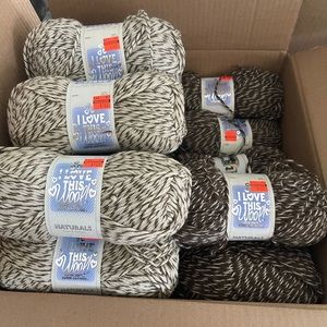 Hobby Lobby I Love This Wool Yarn 7 Cream Toasted Almond 11 Brindle Brown